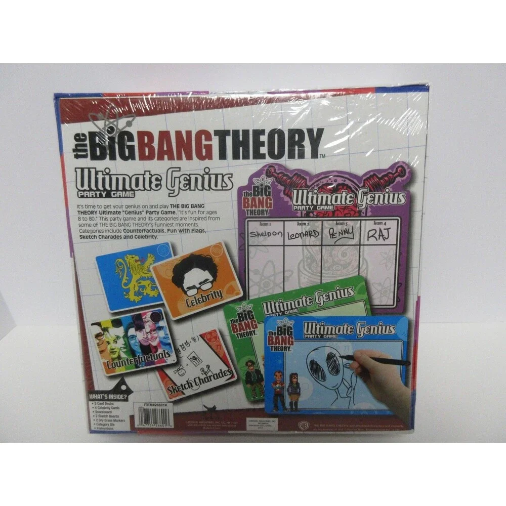 The Big Bang Theory Ultimate Genius Party Game Board Game by Cardinal NEW